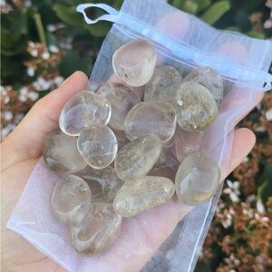Tumbled Smoky Quartz Crystal Tumble Stones - Natural 1/2 Pound